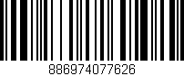 Código de barras (EAN, GTIN, SKU, ISBN): '886974077626'