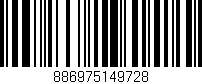 Código de barras (EAN, GTIN, SKU, ISBN): '886975149728'