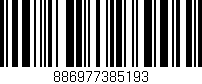 Código de barras (EAN, GTIN, SKU, ISBN): '886977385193'