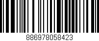 Código de barras (EAN, GTIN, SKU, ISBN): '886978058423'