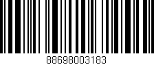Código de barras (EAN, GTIN, SKU, ISBN): '88698003183'