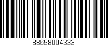 Código de barras (EAN, GTIN, SKU, ISBN): '88698004333'