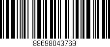 Código de barras (EAN, GTIN, SKU, ISBN): '88698043769'