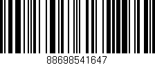 Código de barras (EAN, GTIN, SKU, ISBN): '88698541647'