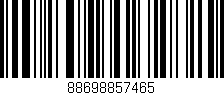 Código de barras (EAN, GTIN, SKU, ISBN): '88698857465'