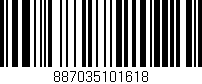 Código de barras (EAN, GTIN, SKU, ISBN): '887035101618'