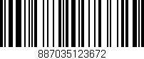 Código de barras (EAN, GTIN, SKU, ISBN): '887035123672'