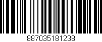 Código de barras (EAN, GTIN, SKU, ISBN): '887035181238'