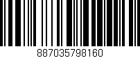 Código de barras (EAN, GTIN, SKU, ISBN): '887035798160'