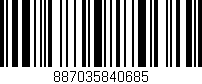 Código de barras (EAN, GTIN, SKU, ISBN): '887035840685'