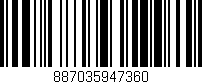 Código de barras (EAN, GTIN, SKU, ISBN): '887035947360'