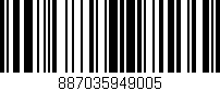 Código de barras (EAN, GTIN, SKU, ISBN): '887035949005'