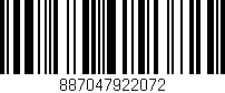 Código de barras (EAN, GTIN, SKU, ISBN): '887047922072'