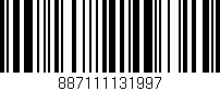 Código de barras (EAN, GTIN, SKU, ISBN): '887111131997'