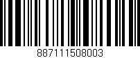 Código de barras (EAN, GTIN, SKU, ISBN): '887111508003'