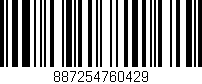 Código de barras (EAN, GTIN, SKU, ISBN): '887254760429'