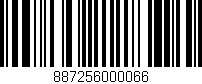 Código de barras (EAN, GTIN, SKU, ISBN): '887256000066'