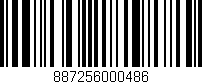 Código de barras (EAN, GTIN, SKU, ISBN): '887256000486'