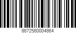 Código de barras (EAN, GTIN, SKU, ISBN): '8872560004864'