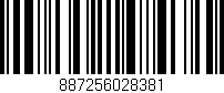 Código de barras (EAN, GTIN, SKU, ISBN): '887256028381'