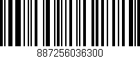 Código de barras (EAN, GTIN, SKU, ISBN): '887256036300'