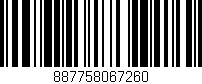 Código de barras (EAN, GTIN, SKU, ISBN): '887758067260'