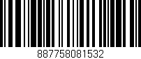 Código de barras (EAN, GTIN, SKU, ISBN): '887758081532'