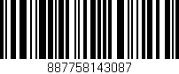Código de barras (EAN, GTIN, SKU, ISBN): '887758143087'