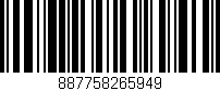 Código de barras (EAN, GTIN, SKU, ISBN): '887758265949'