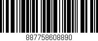 Código de barras (EAN, GTIN, SKU, ISBN): '887758608890'
