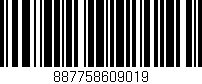 Código de barras (EAN, GTIN, SKU, ISBN): '887758609019'