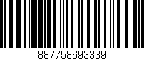 Código de barras (EAN, GTIN, SKU, ISBN): '887758693339'