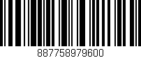 Código de barras (EAN, GTIN, SKU, ISBN): '887758979600'