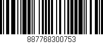 Código de barras (EAN, GTIN, SKU, ISBN): '887768300753'