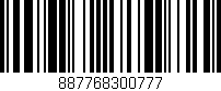 Código de barras (EAN, GTIN, SKU, ISBN): '887768300777'