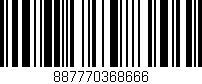 Código de barras (EAN, GTIN, SKU, ISBN): '887770368666'