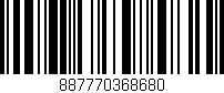 Código de barras (EAN, GTIN, SKU, ISBN): '887770368680'