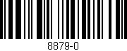 Código de barras (EAN, GTIN, SKU, ISBN): '8879-0'