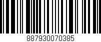 Código de barras (EAN, GTIN, SKU, ISBN): '887930070385'