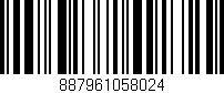 Código de barras (EAN, GTIN, SKU, ISBN): '887961058024'