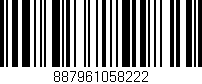 Código de barras (EAN, GTIN, SKU, ISBN): '887961058222'
