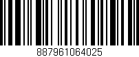 Código de barras (EAN, GTIN, SKU, ISBN): '887961064025'