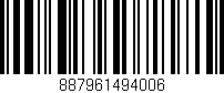 Código de barras (EAN, GTIN, SKU, ISBN): '887961494006'