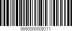 Código de barras (EAN, GTIN, SKU, ISBN): '8880000008211'
