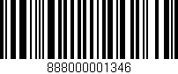 Código de barras (EAN, GTIN, SKU, ISBN): '888000001346'