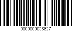 Código de barras (EAN, GTIN, SKU, ISBN): '8880000036627'