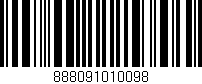 Código de barras (EAN, GTIN, SKU, ISBN): '888091010098'
