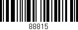 Código de barras (EAN, GTIN, SKU, ISBN): '88815'