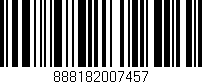 Código de barras (EAN, GTIN, SKU, ISBN): '888182007457'