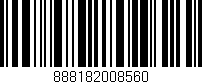Código de barras (EAN, GTIN, SKU, ISBN): '888182008560'
